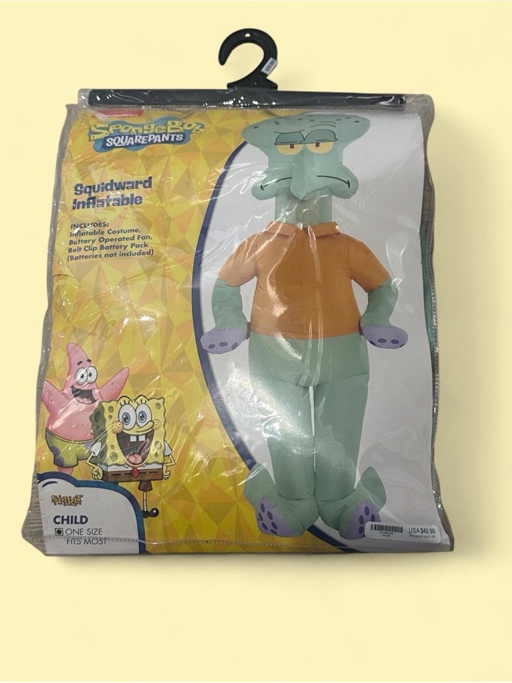 SpongeBob SquarePants Squidward Inflatable Costume - Green & Orange